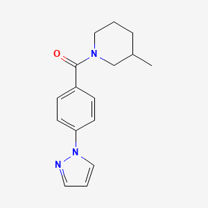 (3-Methylpiperidin-1-yl)-(4-pyrazol-1-ylphenyl)methanone