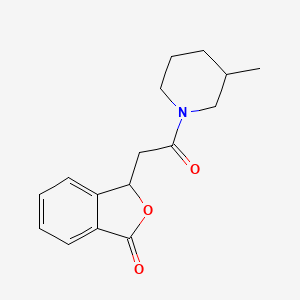 3-[2-(3-methylpiperidin-1-yl)-2-oxoethyl]-3H-2-benzofuran-1-one