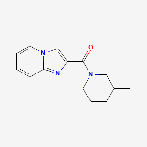 molecular formula C14H17N3O B7487481 Imidazo[1,2-a]pyridin-2-yl-(3-methylpiperidin-1-yl)methanone 