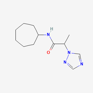 N-cycloheptyl-2-(1,2,4-triazol-1-yl)propanamide