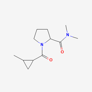 N,N-dimethyl-1-(2-methylcyclopropanecarbonyl)pyrrolidine-2-carboxamide