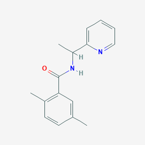 molecular formula C16H18N2O B7487555 2,5-dimethyl-N-[1-(pyridin-2-yl)ethyl]benzamide 