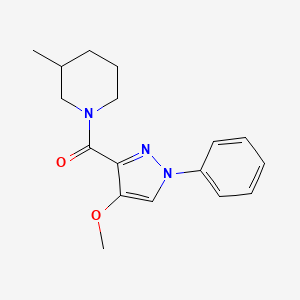 (4-Methoxy-1-phenylpyrazol-3-yl)-(3-methylpiperidin-1-yl)methanone