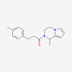 1-(1-methyl-3,4-dihydro-1H-pyrrolo[1,2-a]pyrazin-2-yl)-3-(4-methylphenyl)propan-1-one