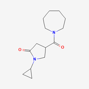 4-(Azepane-1-carbonyl)-1-cyclopropylpyrrolidin-2-one