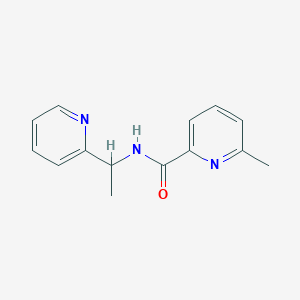 molecular formula C14H15N3O B7487688 6-methyl-N-(1-pyridin-2-ylethyl)pyridine-2-carboxamide 