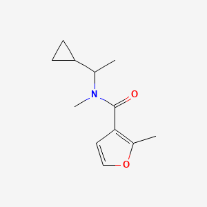 N-(1-cyclopropylethyl)-N,2-dimethylfuran-3-carboxamide