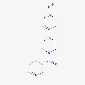 Cyclohex-3-en-1-yl-[4-(4-hydroxyphenyl)piperidin-1-yl]methanone