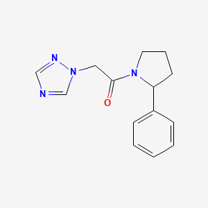 1-(2-Phenylpyrrolidin-1-yl)-2-(1,2,4-triazol-1-yl)ethanone