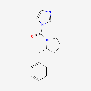 molecular formula C15H17N3O B7487740 (2-Benzylpyrrolidin-1-yl)-imidazol-1-ylmethanone 