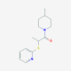 1-(4-Methylpiperidin-1-yl)-2-pyridin-2-ylsulfanylpropan-1-one