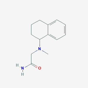 molecular formula C13H18N2O B7487758 2-[Methyl(1,2,3,4-tetrahydronaphthalen-1-yl)amino]acetamide 