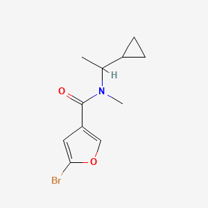 5-bromo-N-(1-cyclopropylethyl)-N-methylfuran-3-carboxamide