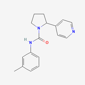 N-(3-methylphenyl)-2-pyridin-4-ylpyrrolidine-1-carboxamide