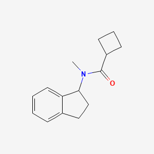 N-(2,3-dihydro-1H-inden-1-yl)-N-methylcyclobutanecarboxamide