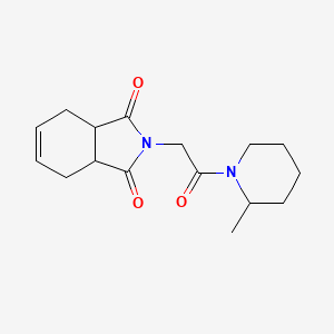 molecular formula C16H22N2O3 B7487825 2-[2-(2-Methylpiperidin-1-yl)-2-oxoethyl]-3a,4,7,7a-tetrahydroisoindole-1,3-dione 