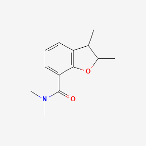 molecular formula C13H17NO2 B7487826 N,N,2,3-tetramethyl-2,3-dihydro-1-benzofuran-7-carboxamide 