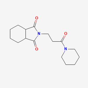 2-(3-Oxo-3-piperidin-1-ylpropyl)-3a,4,5,6,7,7a-hexahydroisoindole-1,3-dione