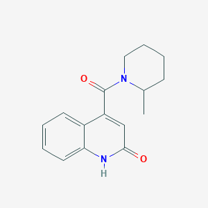 molecular formula C16H18N2O2 B7487843 4-(2-methylpiperidine-1-carbonyl)-1H-quinolin-2-one 