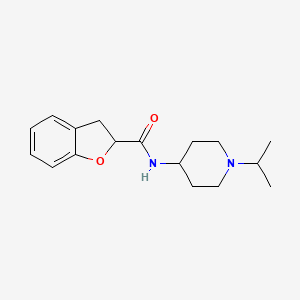 molecular formula C17H24N2O2 B7487861 N-(1-propan-2-ylpiperidin-4-yl)-2,3-dihydro-1-benzofuran-2-carboxamide 