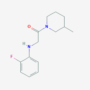 molecular formula C14H19FN2O B7487873 2-(2-Fluoroanilino)-1-(3-methylpiperidin-1-yl)ethanone 