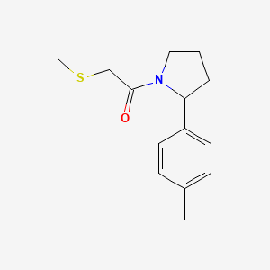 1-[2-(4-Methylphenyl)pyrrolidin-1-yl]-2-methylsulfanylethanone