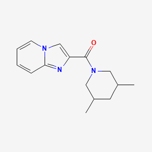 molecular formula C15H19N3O B7487879 (3,5-Dimethylpiperidin-1-yl)-imidazo[1,2-a]pyridin-2-ylmethanone 