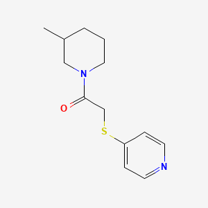 1-(3-Methylpiperidin-1-yl)-2-pyridin-4-ylsulfanylethanone