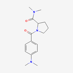 1-[4-(dimethylamino)benzoyl]-N,N-dimethylpyrrolidine-2-carboxamide