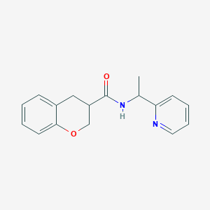 N-(1-pyridin-2-ylethyl)-3,4-dihydro-2H-chromene-3-carboxamide