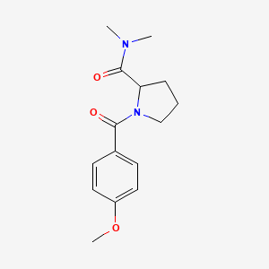 1-(4-methoxybenzoyl)-N,N-dimethylpyrrolidine-2-carboxamide