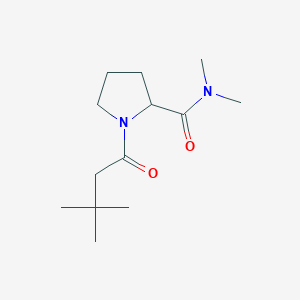 1-(3,3-dimethylbutanoyl)-N,N-dimethylpyrrolidine-2-carboxamide