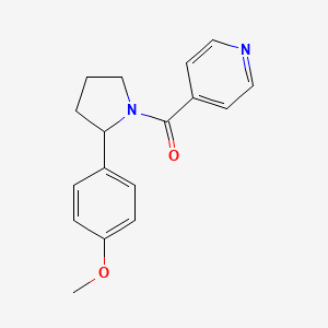 molecular formula C17H18N2O2 B7487925 [2-(4-Methoxyphenyl)pyrrolidin-1-yl]-pyridin-4-ylmethanone 