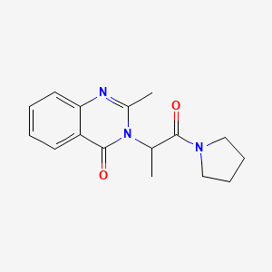 2-Methyl-3-(1-oxo-1-pyrrolidin-1-ylpropan-2-yl)quinazolin-4-one