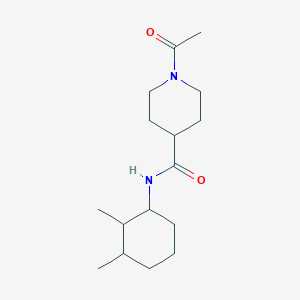 1-acetyl-N-(2,3-dimethylcyclohexyl)piperidine-4-carboxamide