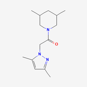 1-(3,5-Dimethylpiperidin-1-yl)-2-(3,5-dimethylpyrazol-1-yl)ethanone