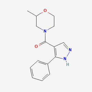 (2-methylmorpholin-4-yl)-(5-phenyl-1H-pyrazol-4-yl)methanone