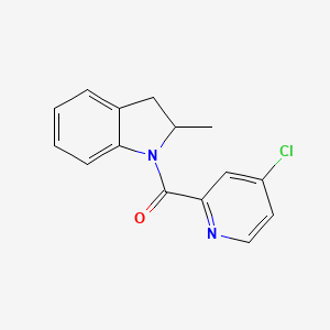 molecular formula C15H13ClN2O B7488059 (4-Chloropyridin-2-yl)-(2-methyl-2,3-dihydroindol-1-yl)methanone 