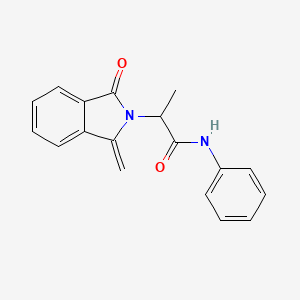 2-(1-methylidene-3-oxoisoindol-2-yl)-N-phenylpropanamide