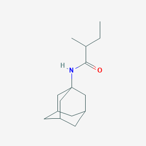 molecular formula C15H25NO B7488085 N-(1-adamantyl)-2-methylbutanamide 