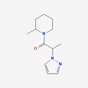 1-(2-Methylpiperidin-1-yl)-2-pyrazol-1-ylpropan-1-one