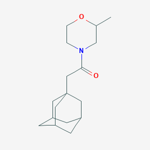 molecular formula C17H27NO2 B7488121 2-(1-Adamantyl)-1-(2-methylmorpholin-4-yl)ethanone 