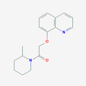 molecular formula C17H20N2O2 B7488137 1-(2-Methylpiperidin-1-yl)-2-quinolin-8-yloxyethanone 