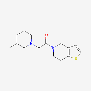 1-(6,7-dihydro-4H-thieno[3,2-c]pyridin-5-yl)-2-(3-methylpiperidin-1-yl)ethanone