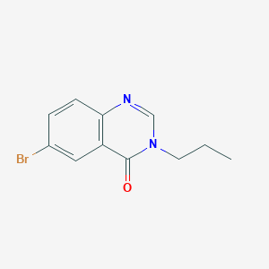 molecular formula C11H11BrN2O B7488161 6-Bromo-3-propylquinazolin-4-one 