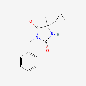 3-Benzyl-5-cyclopropyl-5-methylimidazolidine-2,4-dione