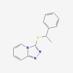 3-(1-Phenylethylsulfanyl)-[1,2,4]triazolo[4,3-a]pyridine