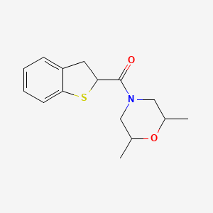 2,3-Dihydro-1-benzothiophen-2-yl-(2,6-dimethylmorpholin-4-yl)methanone