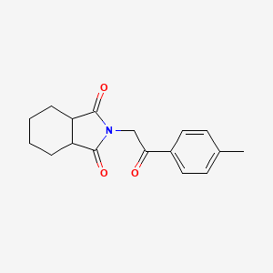 2-[2-(4-Methylphenyl)-2-oxoethyl]-3a,4,5,6,7,7a-hexahydroisoindole-1,3-dione