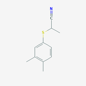 2-(3,4-Dimethylphenyl)sulfanylpropanenitrile